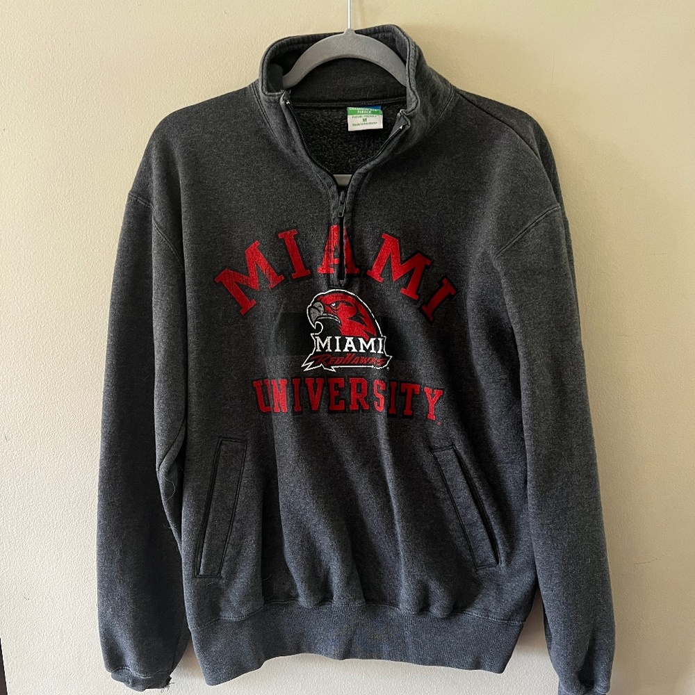 Champion half zip Miami Ohio